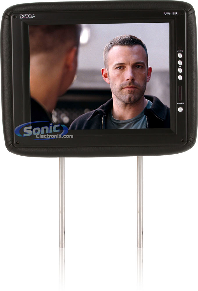 Patron PAW-11IR Headrest Monitor (Black) Image 3