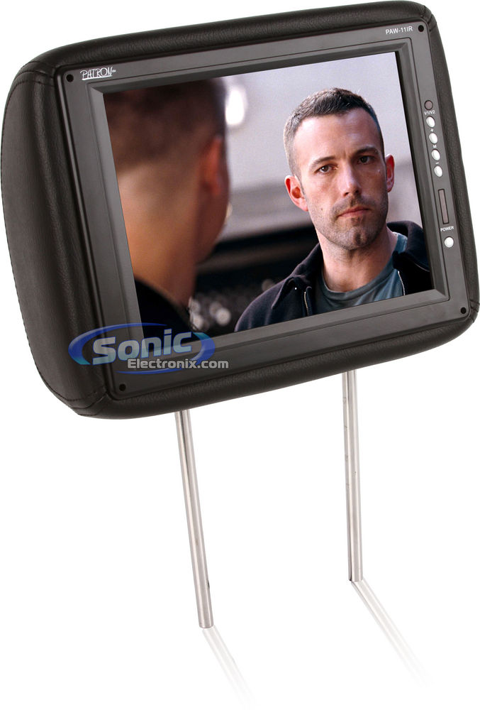 Patron PAW-11IR Headrest Monitor (Black) Image 2