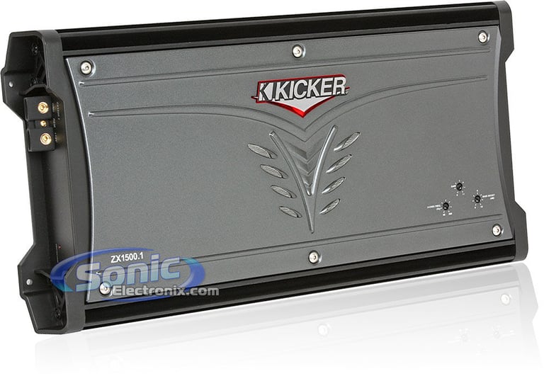 Kicker 08ZX1500.1 (ZX1500.1) + Amplifier Kit Image 2