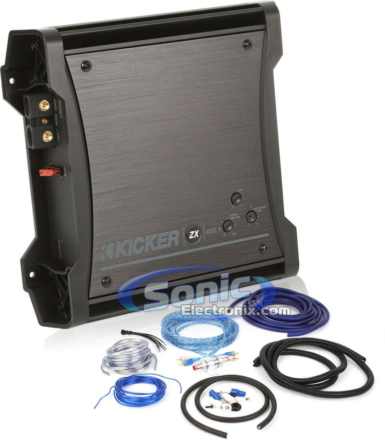 Kicker ZX400.1 (10ZX400.1) + Amplifier Kit Image 1