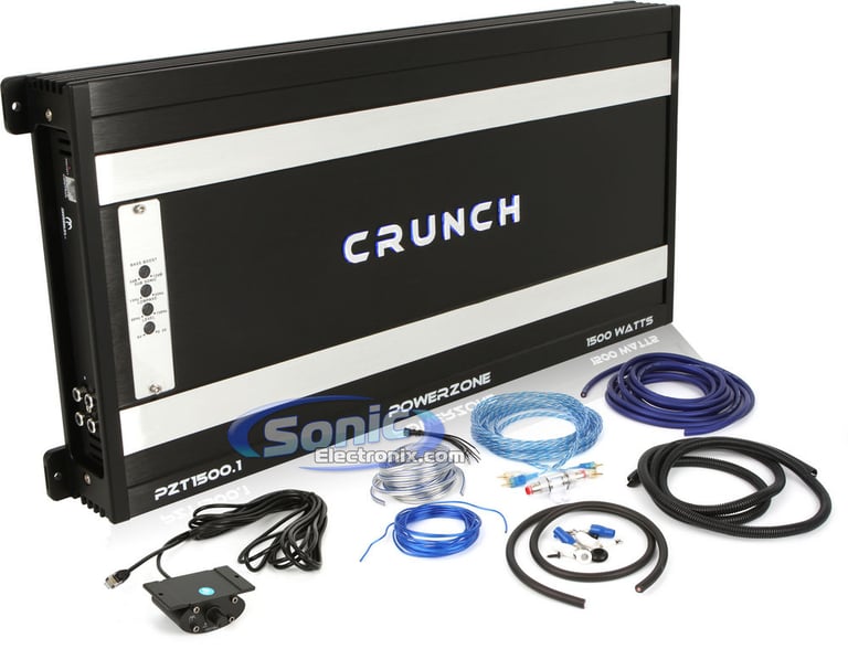 Crunch PZT1500.1 + Amplifier Kit Image 1