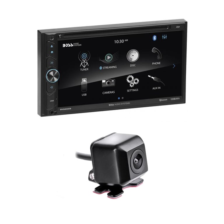 Boss BV9695B + NVX XCADJ1 Backup Camera Image 1