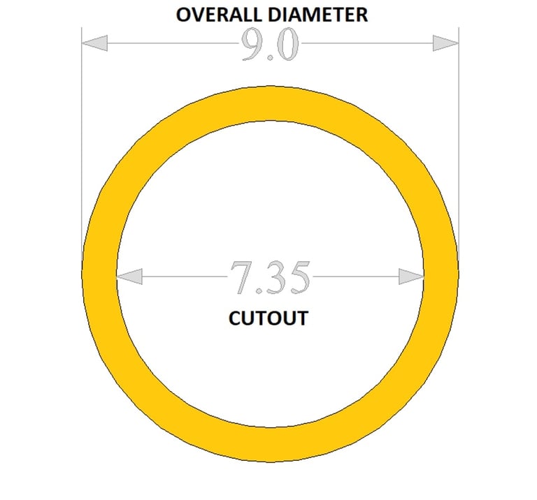 Tru Spec 8" Speaker Rings Image 2