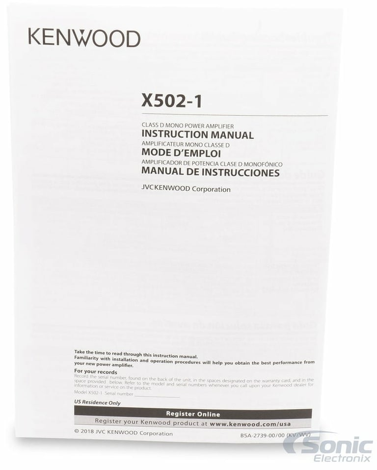 Kenwood Excelon X502-1 with Amplifier Wiring Kit Image 20