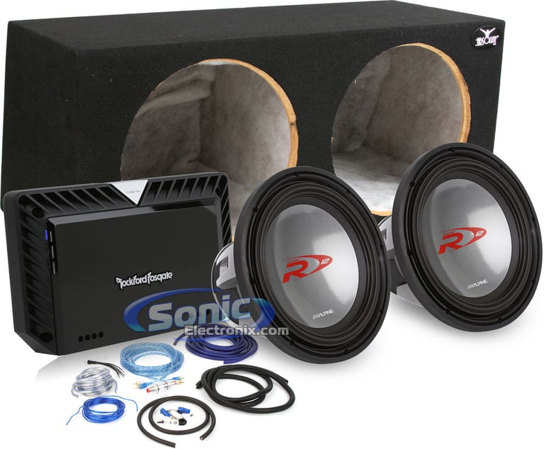3000W Complete Rockford Fosgate + Alpine Bass Package Image 1