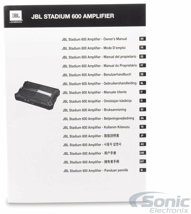 JBL Stadium 600 with Amplifier Wiring Kit Image 49