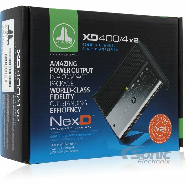 JL Audio XD400/4v2 with Amplifier Wiring Kit Image 22