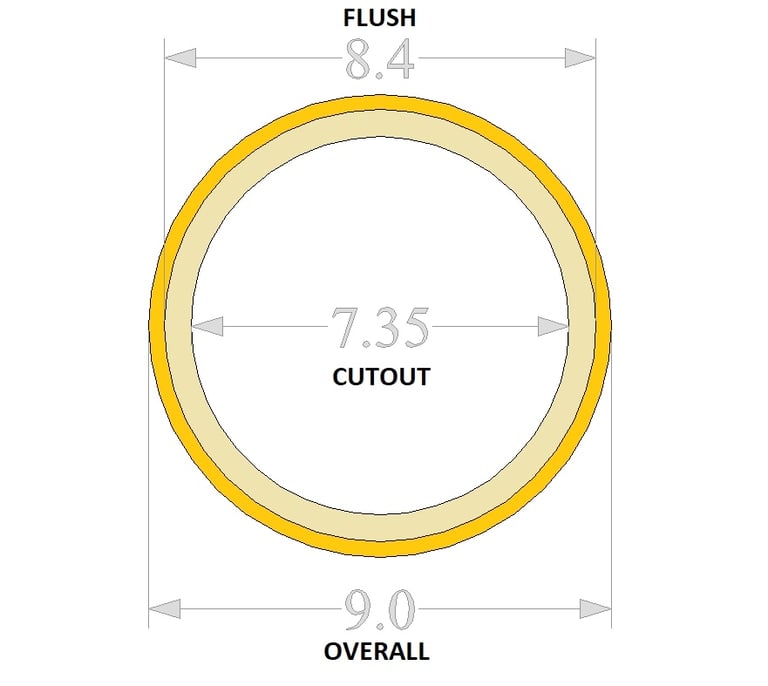 Tru Spec 8" Flush Mount Speaker Rings Image 2