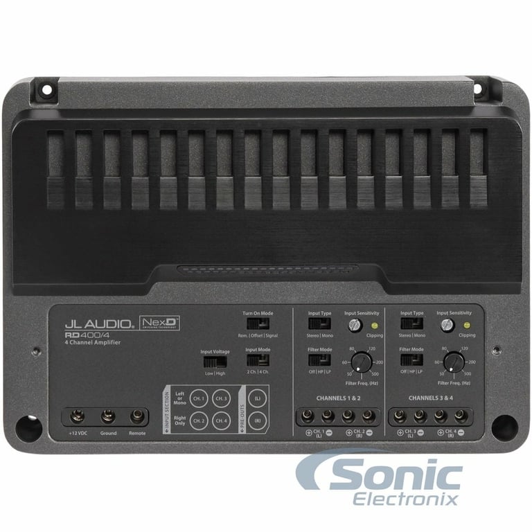 JL Audio RD400/4 with Amplifier Wiring Kit Image 17