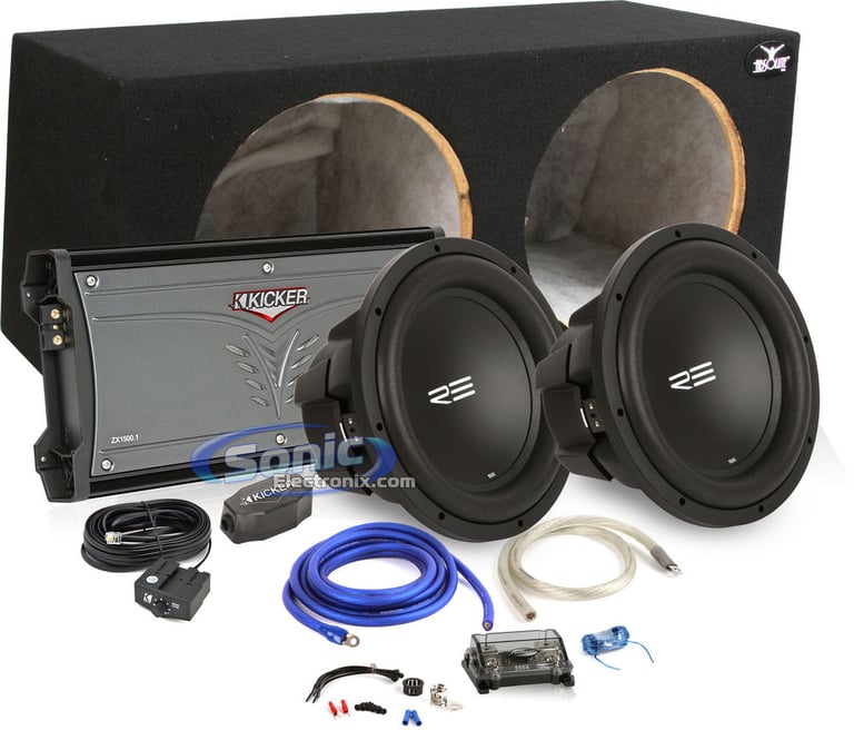 1500W Complete Kicker + RE Audio Bass Package Image 1