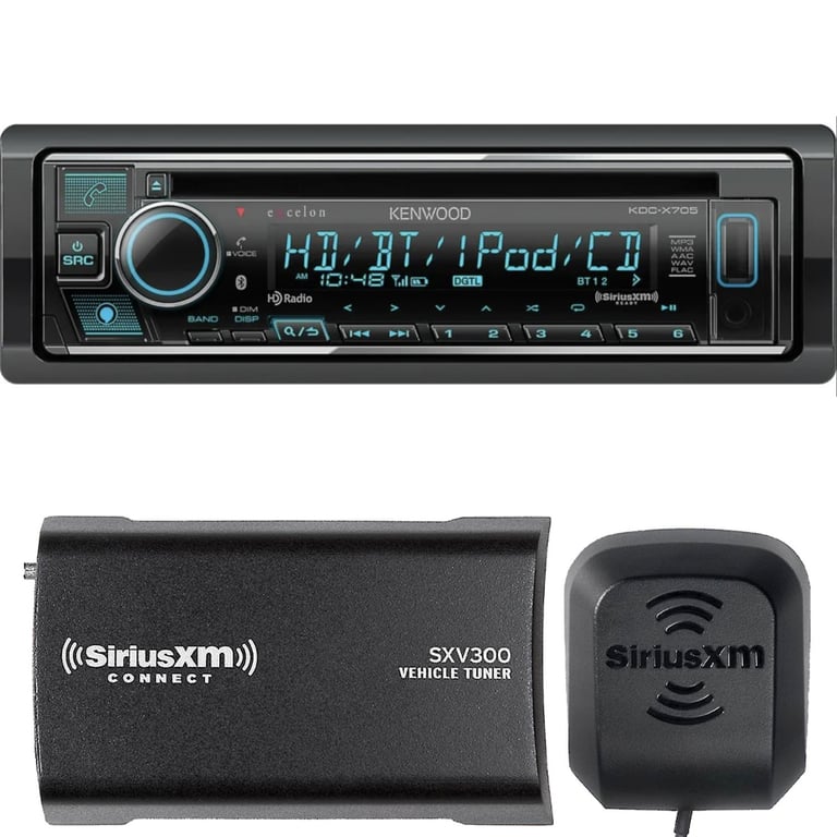 Kenwood eXcelon KDC-X705 Package with SiriusXM Tuner Image 1