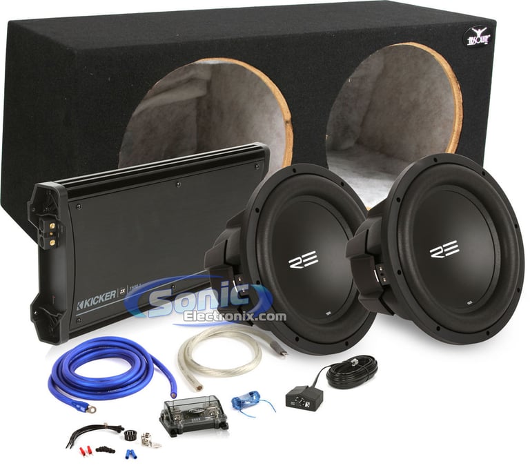 1500W Complete Kicker + RE Audio Bass Package Image 1