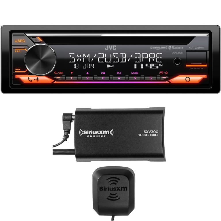 JVC KD-T925BTS with SiriusXM Tuner Image 1
