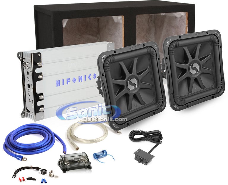 2000W Complete Hifonics + Kicker Bass Package Image 1