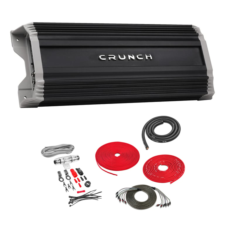 Crunch PZ2-2030.5D with Amplifier Wiring Kit Image 1