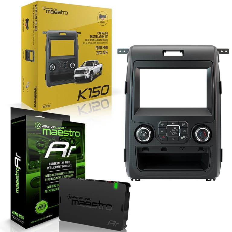 iDataLink Maestro KIT-F150 Dash Kit and Harness with ADS-MRR Module Image 1