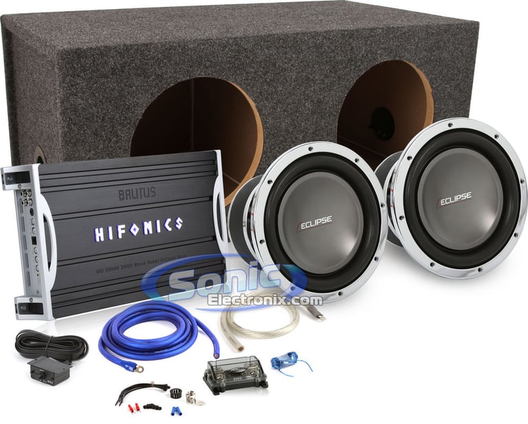 2000W Complete Hifonics + Eclipse Bass Package Image 1