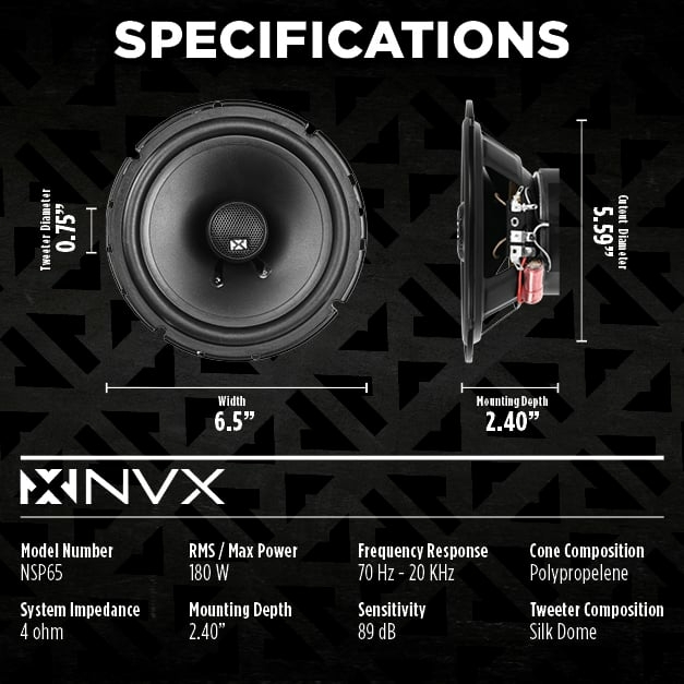 NVX Complete N-Series Speaker Upgrade Kit for 2007-2014 Chevy Silverado Image 13