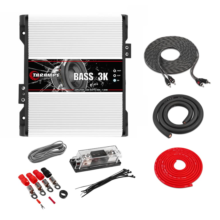 Taramps BASS 3K with Amplifier Wiring Kit Image 1