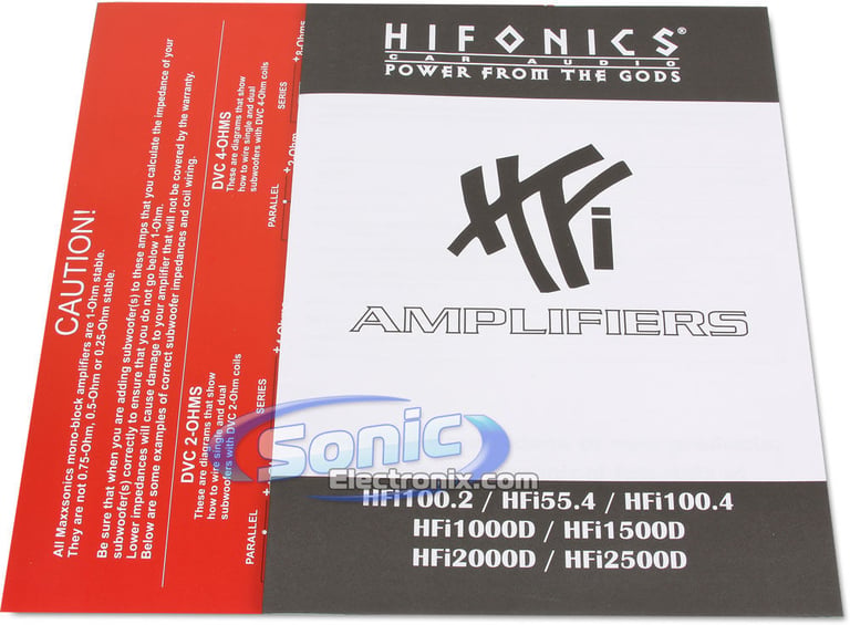 2000W Complete Hifonics + Rockford Fosgate Bass Package Image 7