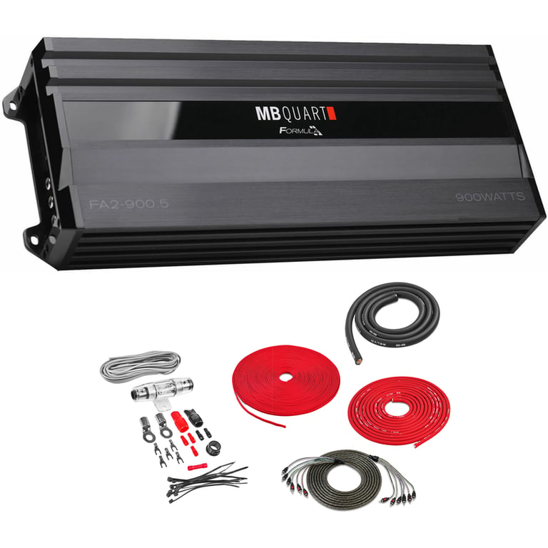 MB Quart FA2-900.5 with Amplifier Wiring Kit Image 1