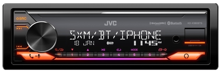 JVC KD-X380BTS with SiriusXM Tuner Image 8