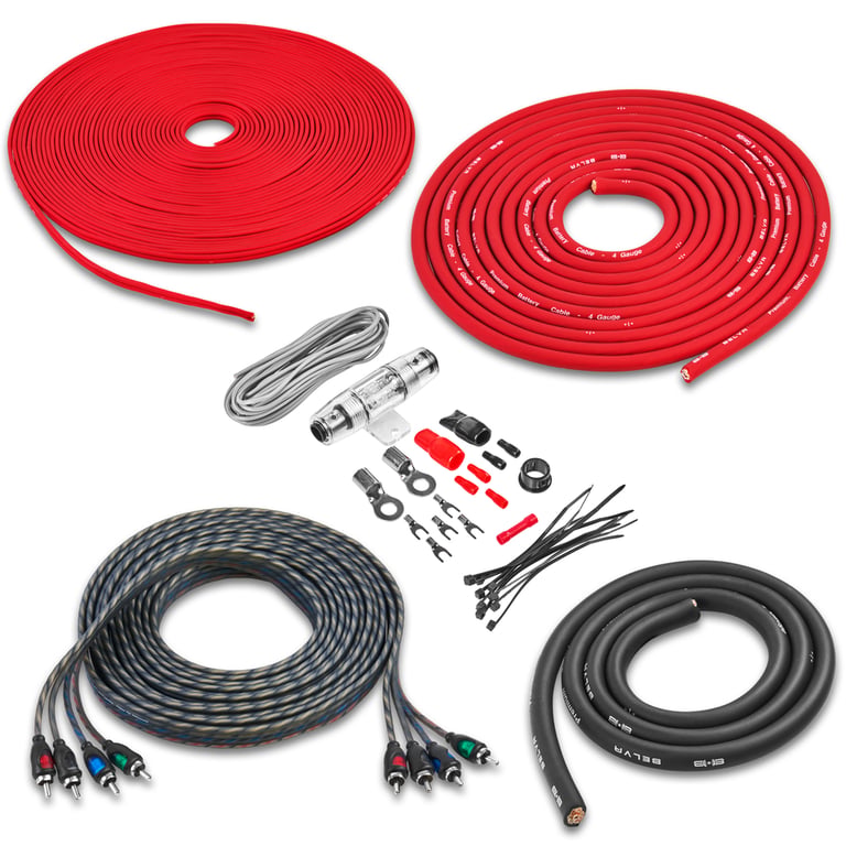 Hifonics ZD-1350.4D with Amplifier Wiring Kit Image 2