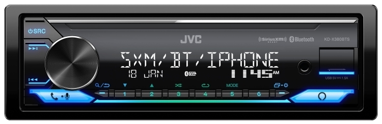 JVC KD-X380BTS with SiriusXM Tuner Image 7