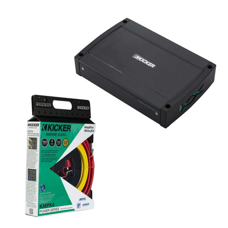 Kicker 48KXMA1200.2 with Amp Kit and 3 Year Warranty Image 1