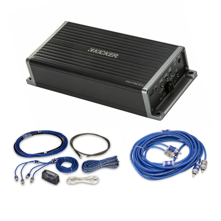 Kicker KEY500.1 (47KEY5001) with Amp Kit and 3-Year Warranty Image 1