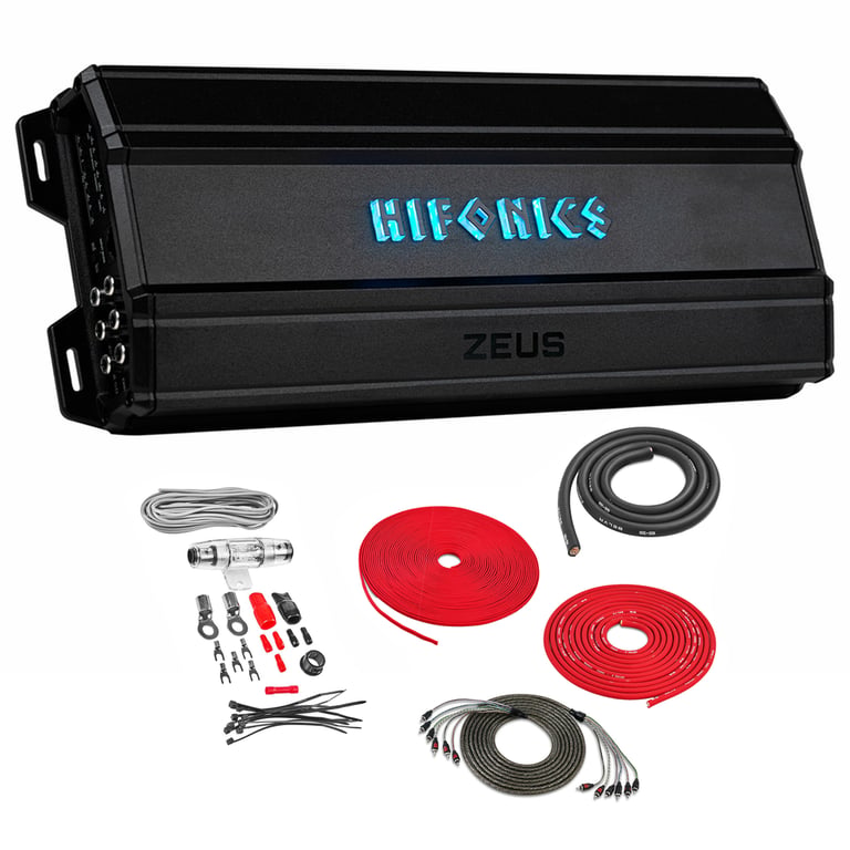 Hifonics ZD-1750.5D with Amplifier Wiring Kit Image 1