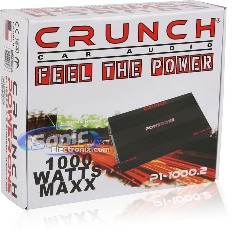 Crunch P1 1000.2 + Amplifier Kit Image 8