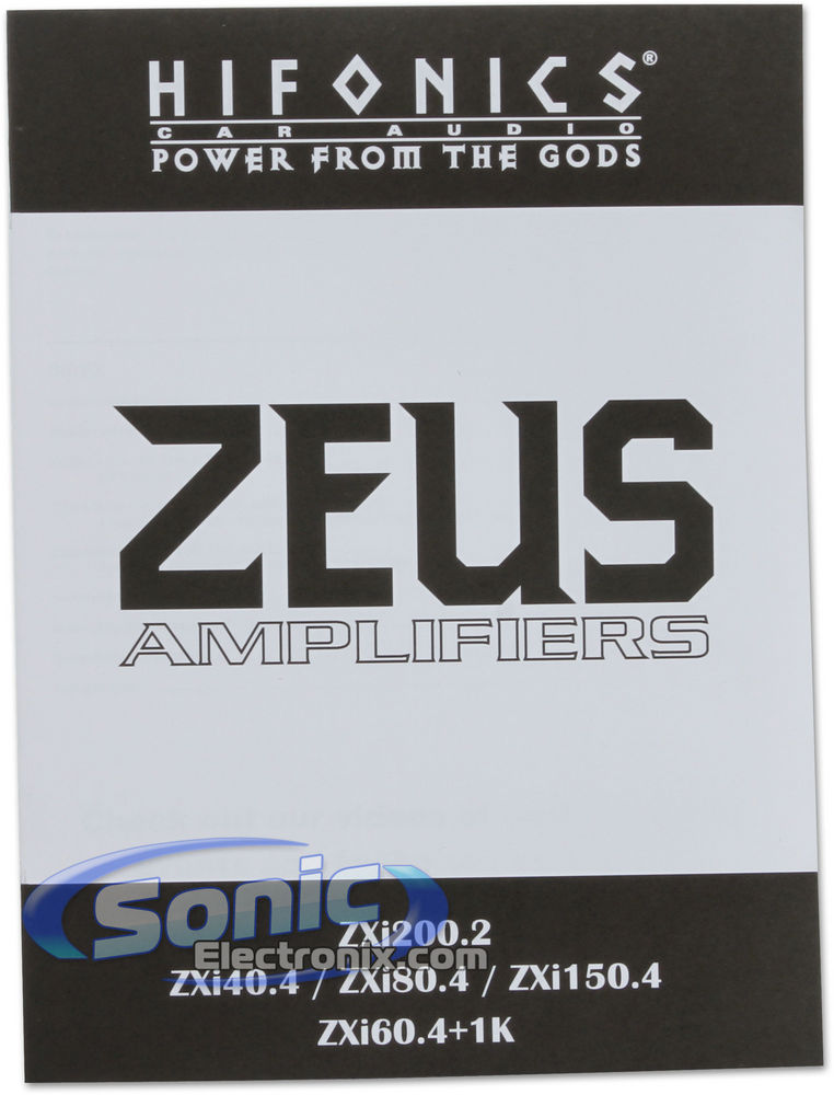 Hifonics ZXi150.4 + Amp Kit + RCAs Image 7