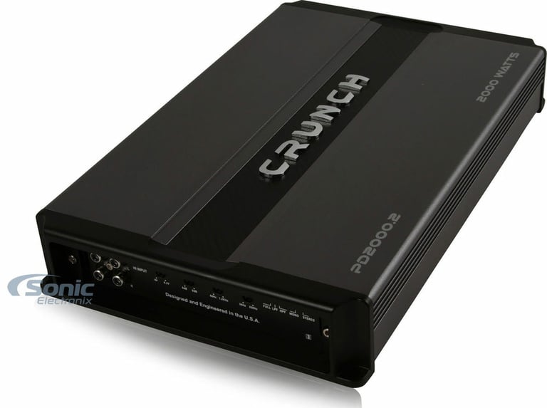 Crunch PD2000.2 2000w 2-Channel Pro Power Car Stereo Amplifier Class AB+Amp Kit Image 14