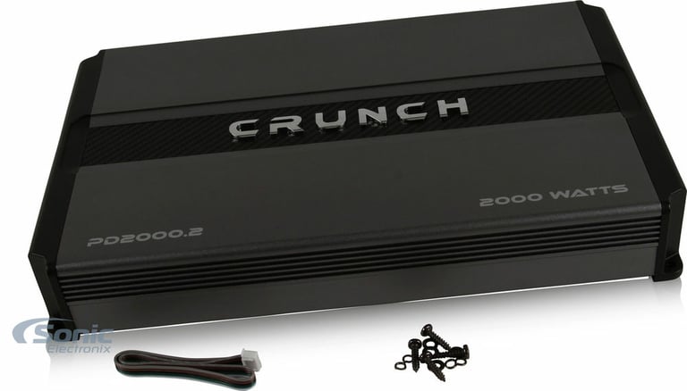 Crunch PD2000.2 2000w 2-Channel Pro Power Car Stereo Amplifier Class AB+Amp Kit Image 20