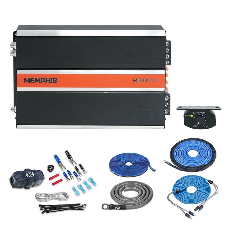 Memphis MJP1500.1 with Amplifier Wiring Kit Image 1