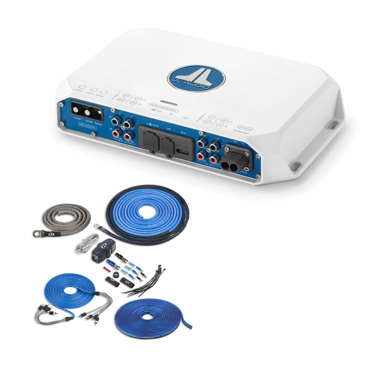 JL Audio MV400/4i with Amplifier Wiring Kit Image 1
