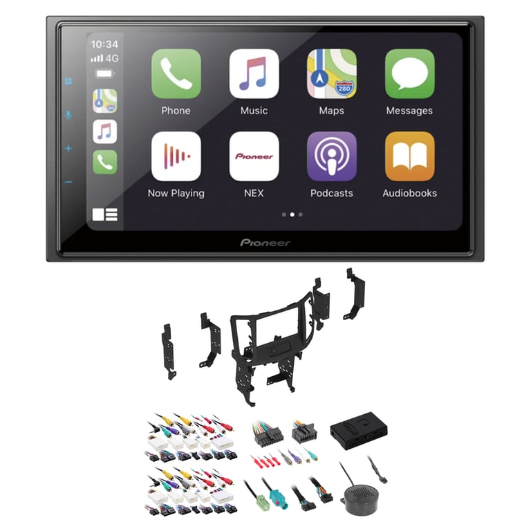 Pioneer DMH-W4660NEX with Dash Kit and Harness for 08-13 Infiniti G37 (With Nav) Image 1