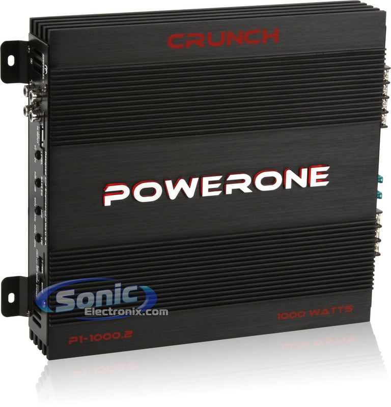 Crunch P1 1000.2 + Amplifier Kit Image 2