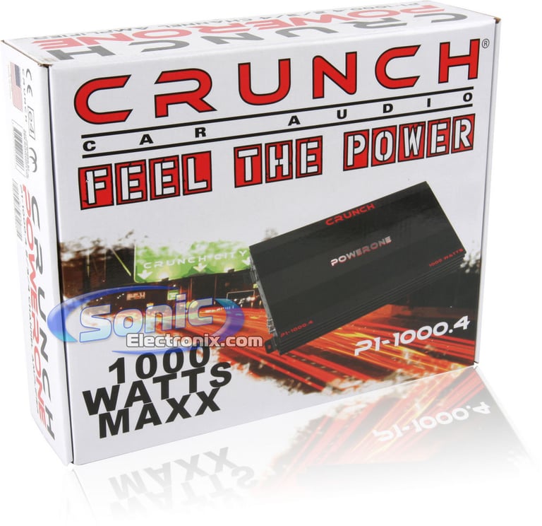 Crunch P1 1000.4 + Amplifier Kit Image 8