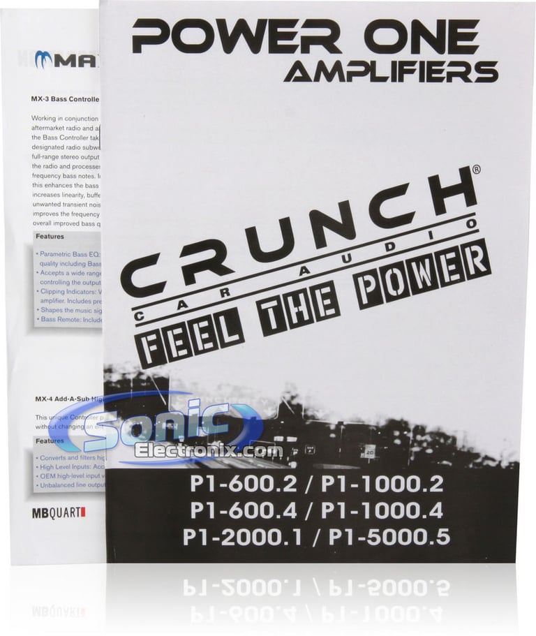 Crunch P1 600.2 + Amplifier Kit Image 7