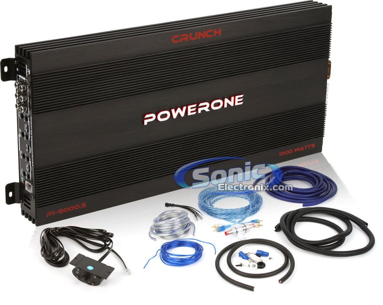 Crunch P1 5000.5 + Amplifier Kit Image 1