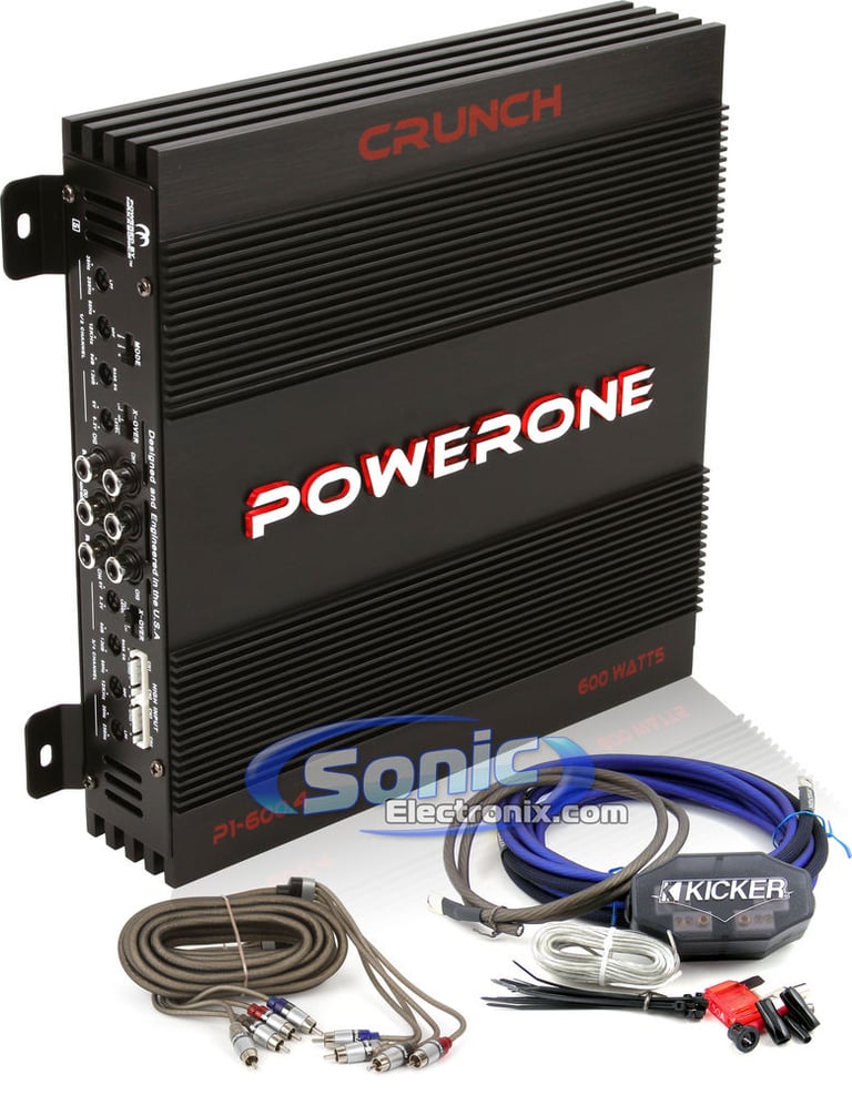 Crunch P1 600.4 + Amplifier Kit Image 1