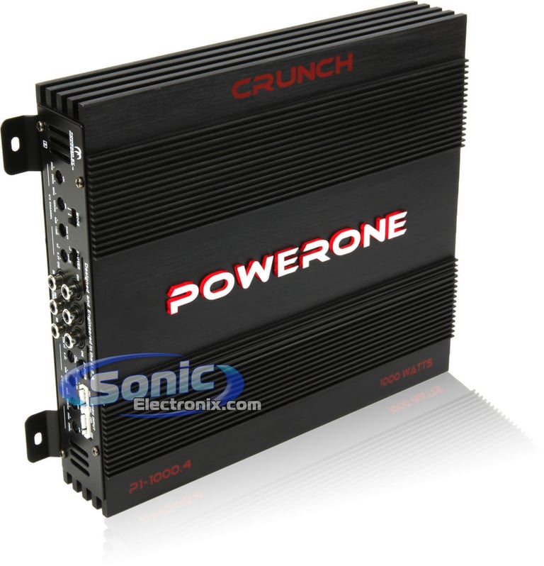 Crunch P1 1000.4 + Amplifier Kit Image 2