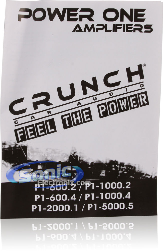 Crunch P1 5000.5 + Amplifier Kit Image 7