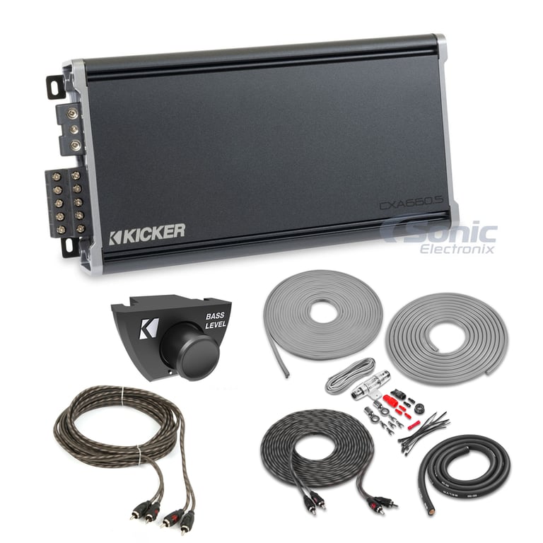 Kicker 43CXA6005  5-Channel Amplifier + Free Amp Kit + Remote Image 1