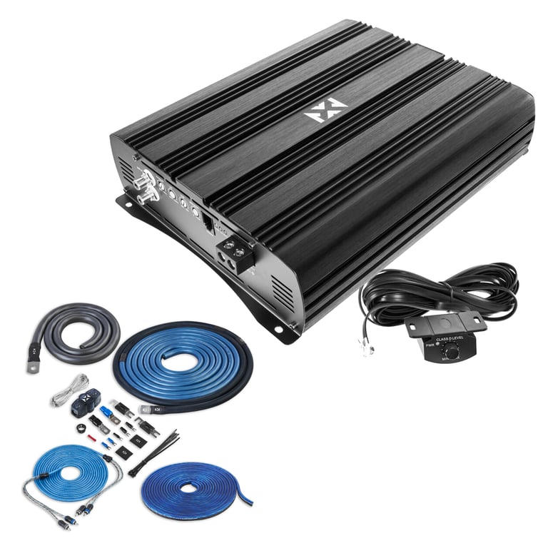 NVX XAD15 with Amplifier Wiring Kit Image 1