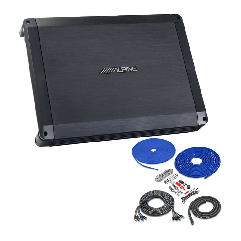 Alpine BBX-F1200 with Amplifier Wiring Kit Image 1