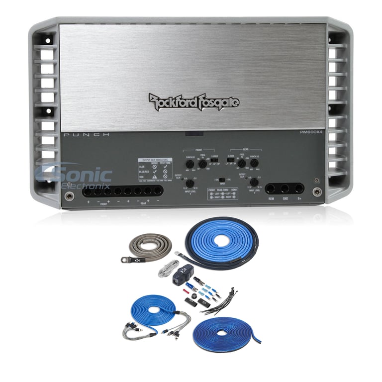 Rockford Fosgate Punch PM600X4 + NVX XKIT44 Image 1