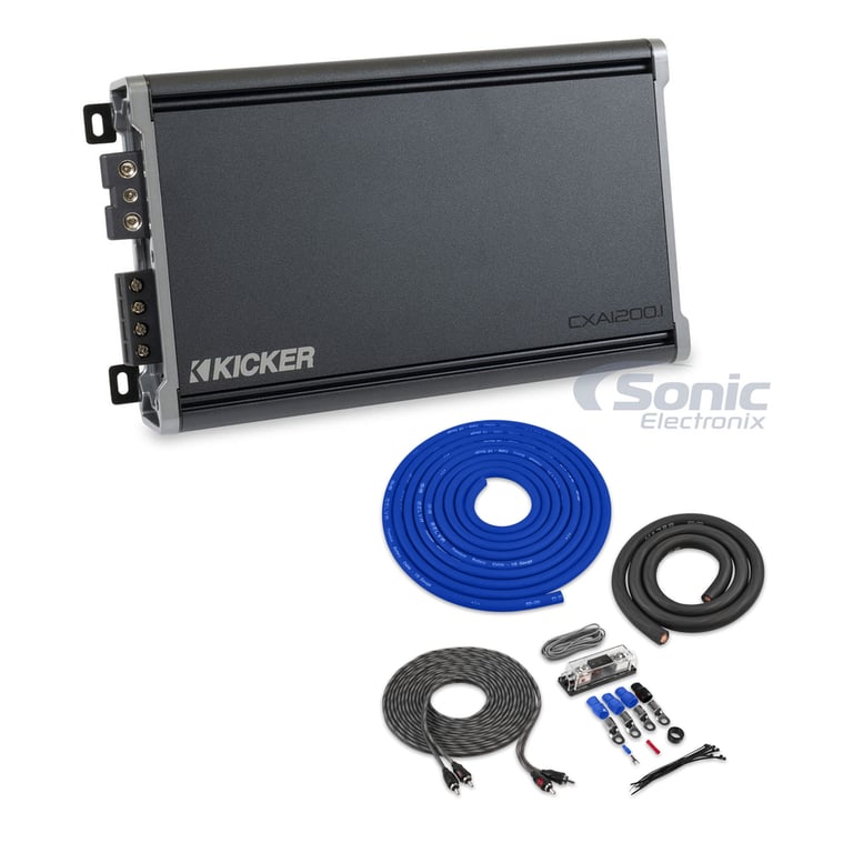 Kicker 43CXA12001 with Amplifier Wiring Kit Image 1